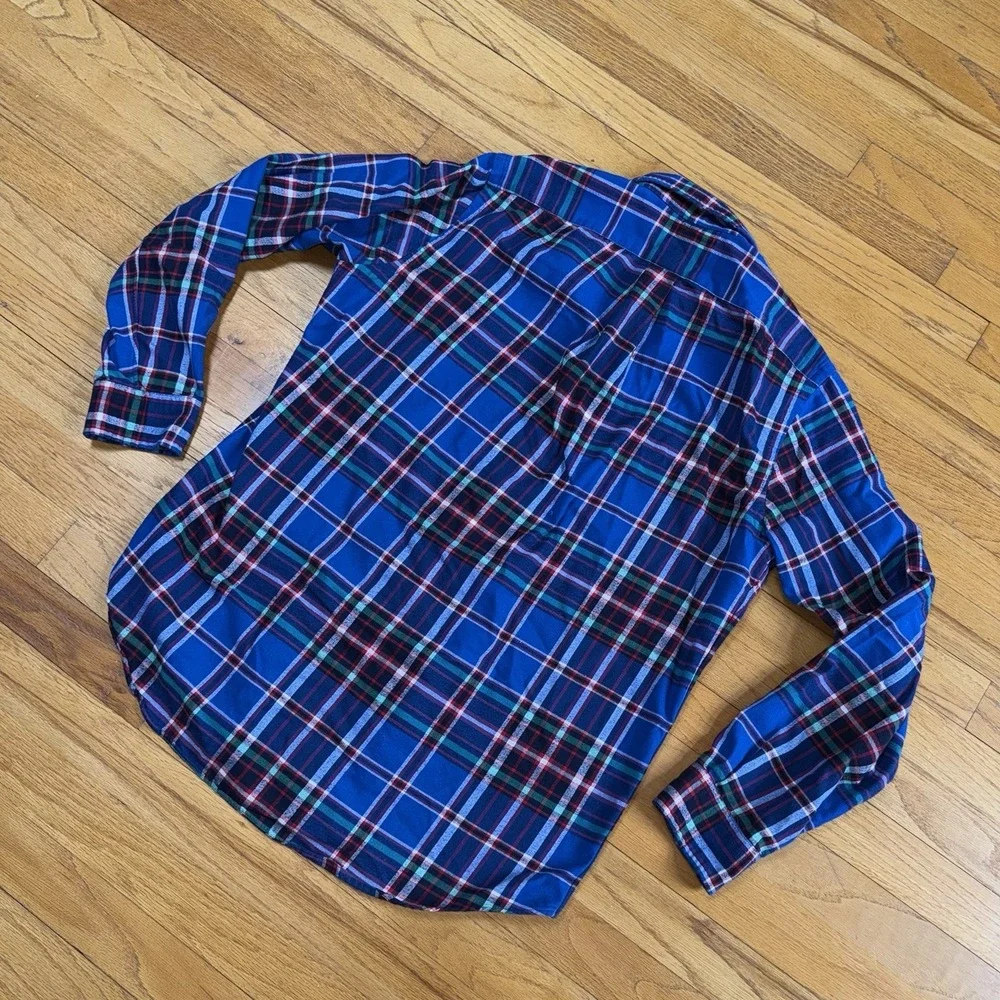 Ralph Lauren Classic Fit Performance Flannel Long Sleeve Plaid Shirt Mens M Polo